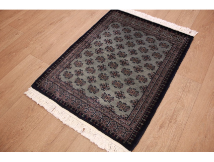 Oriental carpet Bukhara wool 84x64 cm Blue