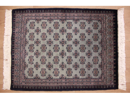 Oriental carpet Bukhara wool 84x64 cm Blue