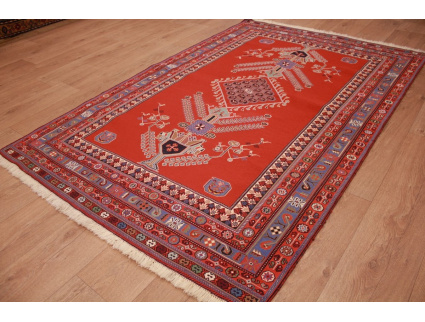 Persian carpet Kelim Sumak 206x135 cm Red