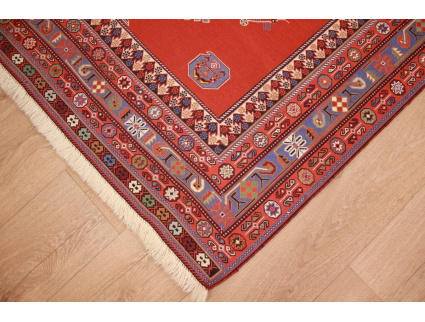 Persian carpet Kelim Sumak 206x135 cm Red