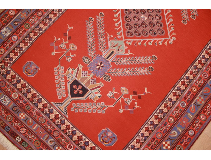 Persian carpet Kelim Sumak 206x135 cm Red