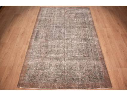 Vintage carpet modern used look overdyed 270x164 cm Gray