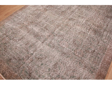 Vintage carpet modern used look overdyed 270x164 cm Gray