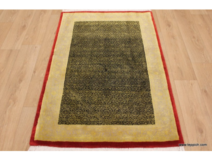 Persian carpet "Bijar" with Silk 155x104 cm oriental rug