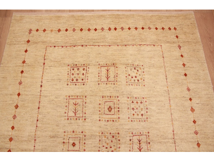 Persian carpet Loribaf pure wool 195x148 cm Light Beige