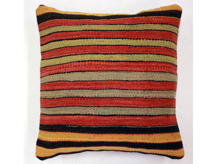 Oriental Kilim Pillow cushion natural colors & wool ca. 40x40 cm