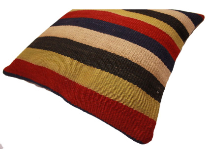 Oriental Kilim Pillow cushion natural colors & wool ca. 40x40 cm