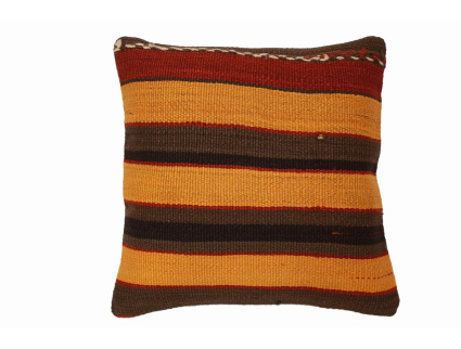 Oriental Kilim Pillow cushion natural colors & wool ca. 40x40 cm