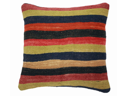 Oriental Kilim Pillow cushion natural colors & wool ca. 40x40 cm