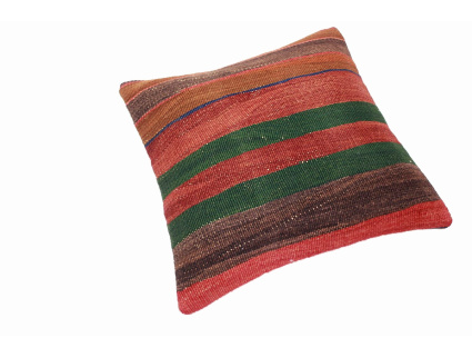 Oriental Kilim Pillow cushion natural colors & wool ca. 40x40 cm