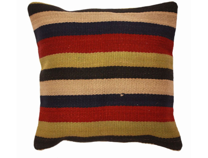 Oriental Kilim Pillow cushion natural colors & wool ca. 40x40 cm