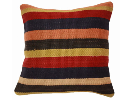 Oriental Kilim Pillow cushion natural colors & wool ca. 40x40 cm