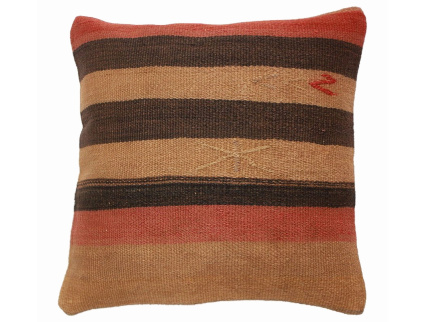 Oriental Kilim Pillow cushion natural colors & wool ca. 40x40 cm