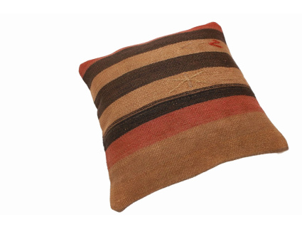 Oriental Kilim Pillow cushion natural colors & wool ca. 40x40 cm