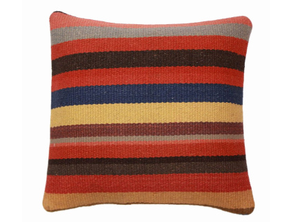 Oriental Kilim Pillow cushion natural colors & wool ca. 40x40 cm