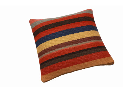 Oriental Kilim Pillow cushion natural colors & wool ca. 40x40 cm