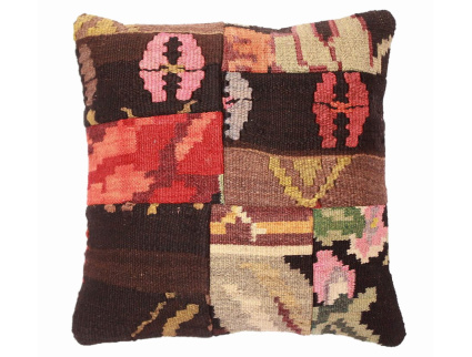 Oriental Kilim Pillow cushion natural colors & wool ca. 40x40 cm