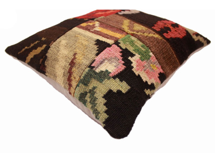 Oriental Kilim Pillow cushion natural colors & wool ca. 40x40 cm