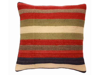 Oriental Kilim Pillow cushion natural colors & wool ca. 40x40 cm