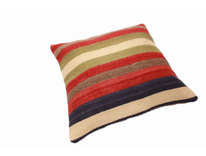 Oriental Kilim Pillow cushion natural colors & wool ca. 40x40 cm