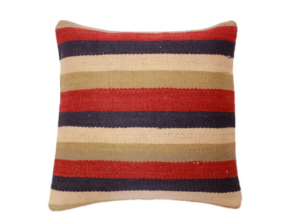 Oriental Kilim Pillow cushion natural colors & wool ca. 40x40 cm