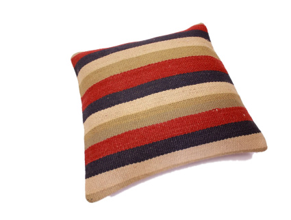 Oriental Kilim Pillow cushion natural colors & wool ca. 40x40 cm