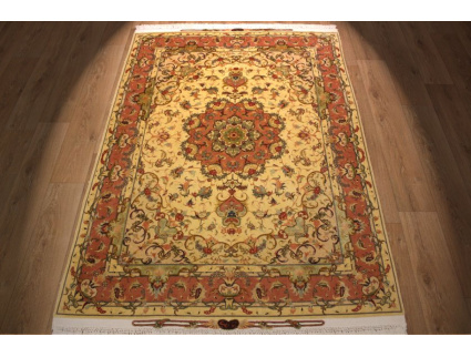 Perserteppich "Taabriz" Orientteppich mit Seide 207x147 cm