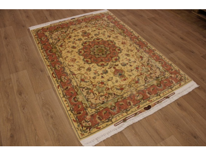 Perserteppich "Taabriz" Orientteppich mit Seide 207x147 cm