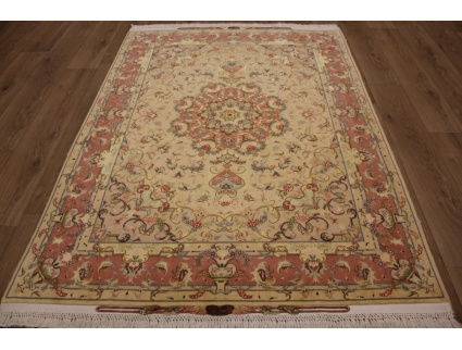 Perserteppich "Taabriz" Orientteppich mit Seide 207x147 cm