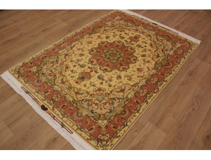 Perserteppich "Taabriz" Orientteppich mit Seide 207x147 cm