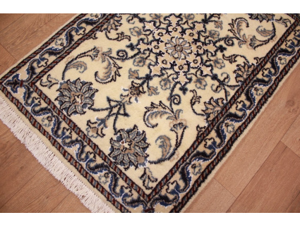 Orientteppich "Nain"  Perser Teppich 88x60 cm Beige