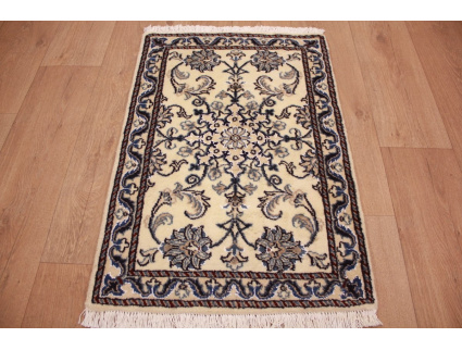 Orientteppich "Nain"  Perser Teppich 88x60 cm Beige