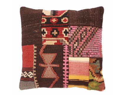 Oriental Kilim Pillow cushion natural colors & wool ca. 40x40 cm