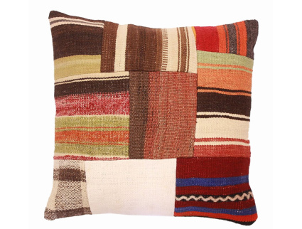 Oriental Kilim Pillow cushion natural colors & wool ca. 40x40 cm