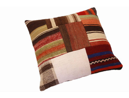 Oriental Kilim Pillow cushion natural colors & wool ca. 40x40 cm