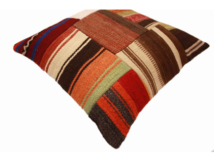 Oriental Kilim Pillow cushion natural colors & wool ca. 40x40 cm