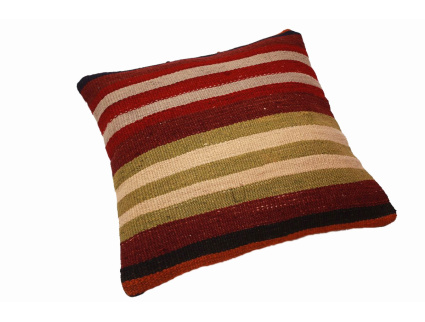 Oriental Kilim Pillow cushion natural colors & wool ca. 40x40 cm