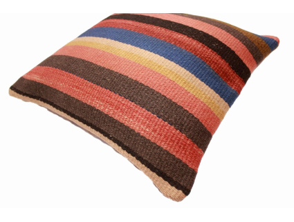 Oriental Kilim Pillow cushion natural colors & wool ca. 40x40 cm