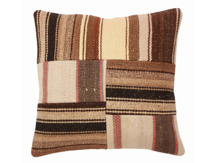 Oriental Kilim Pillow cushion natural colors & wool ca. 40x40 cm