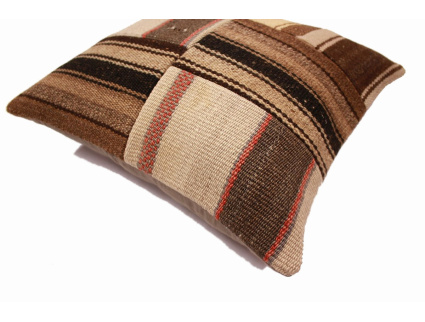 Oriental Kilim Pillow cushion natural colors & wool ca. 40x40 cm