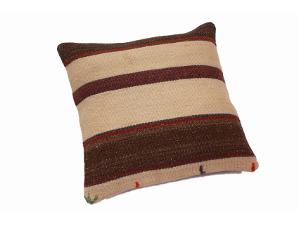 Oriental Kilim Pillow cushion natural colors & wool ca. 40x40 cm