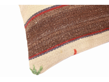 Oriental Kilim Pillow cushion natural colors & wool ca. 40x40 cm