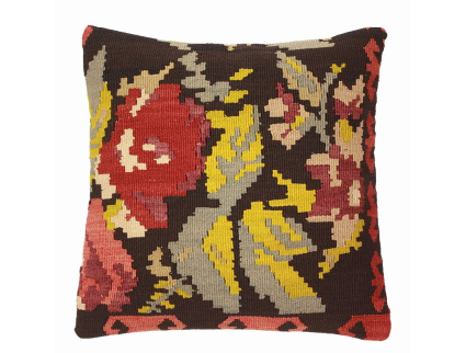 Oriental Kilim Pillow cushion natural colors & wool ca. 40x40 cm