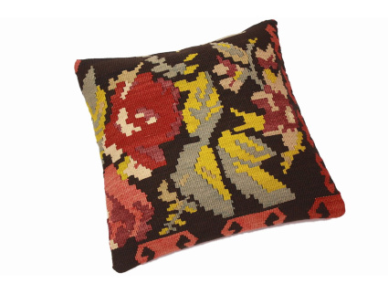 Oriental Kilim Pillow cushion natural colors & wool ca. 40x40 cm