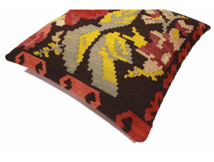 Oriental Kilim Pillow cushion natural colors & wool ca. 40x40 cm