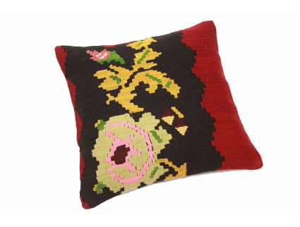 Oriental Kilim Pillow cushion natural colors & wool ca. 40x40 cm