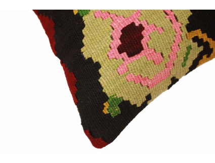 Oriental Kilim Pillow cushion natural colors & wool ca. 40x40 cm