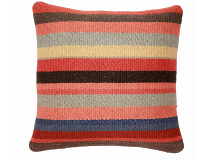 Oriental Kilim Pillow cushion natural colors & wool ca. 40x40 cm