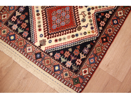 Persian carpet Yalameh pure wool 193x78 cm Beige