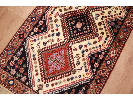 Persian carpet Yalameh pure wool 193x78 cm Beige